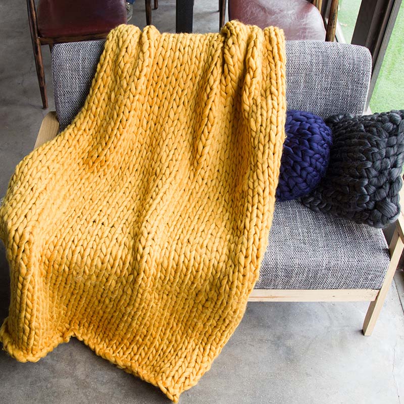Cozy Haven | Heavy Knit Blanket with Anti-Pilling Fabric | Versatile Size Options for Year-Round Comfort 14