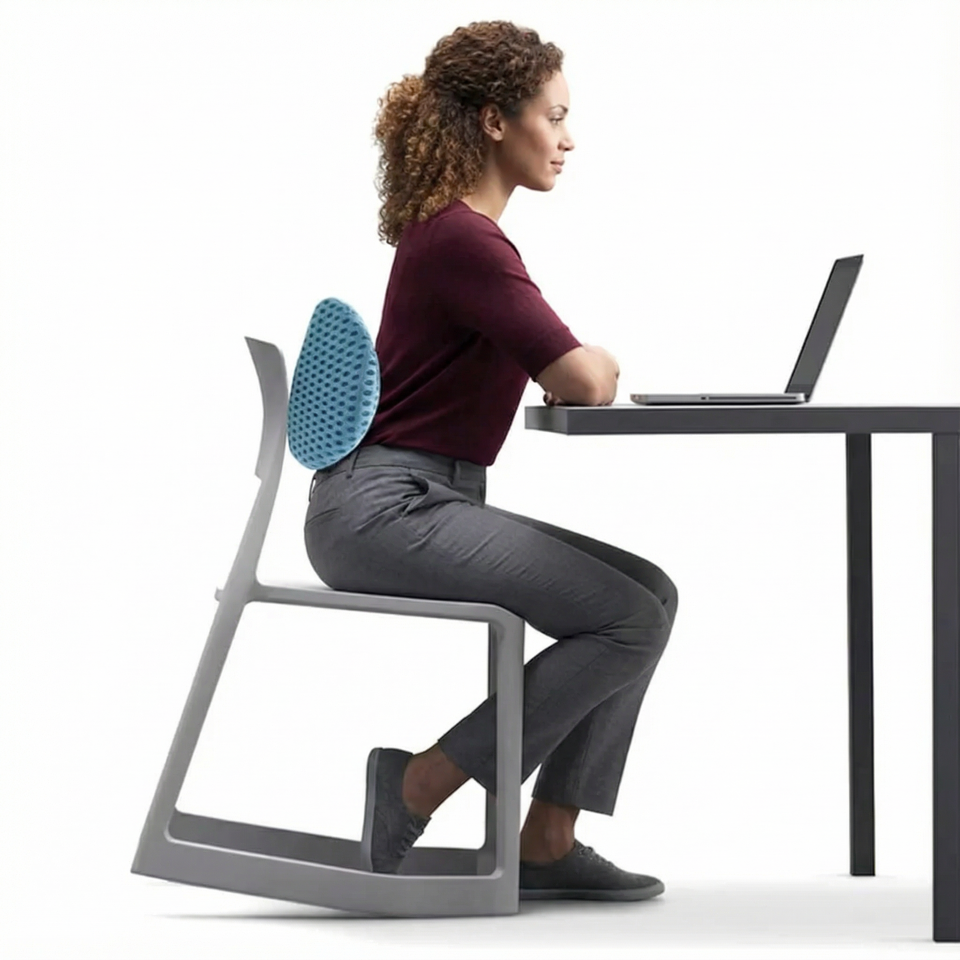 Back Support Cushion | Ergonomic Design with Portable Relief for Back Pain