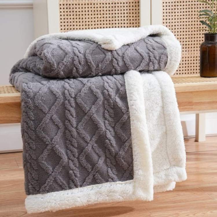 CozySherpa | Weighted Blanket with Soft Sherpa Fabric | Calming Comfort for Adults 0