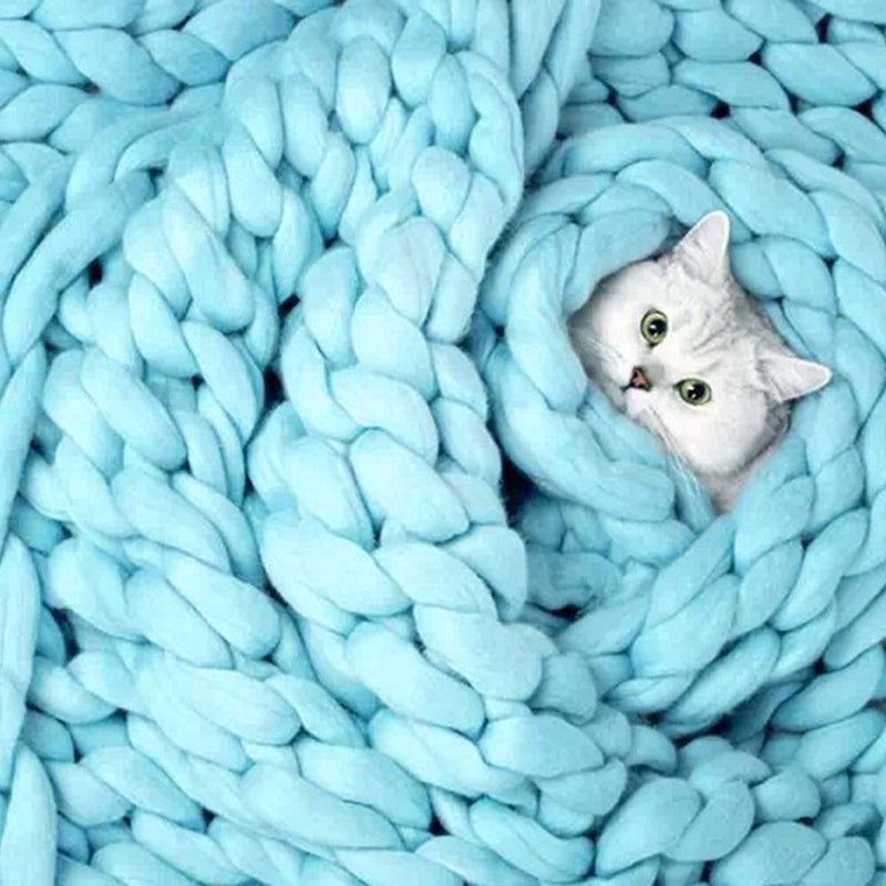 Cozy Haven | Heavy Knit Blanket with Anti-Pilling Fabric | Versatile Size Options for Year-Round Comfort 4