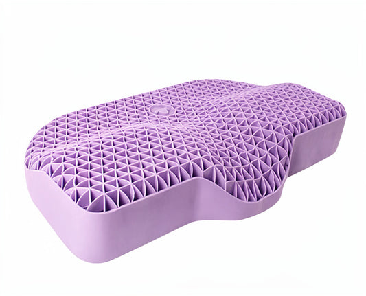 TPE Ergonomic Pillow – Breathable Non-Pressure Neck Support for Deep Sleep & Cervical Relief white