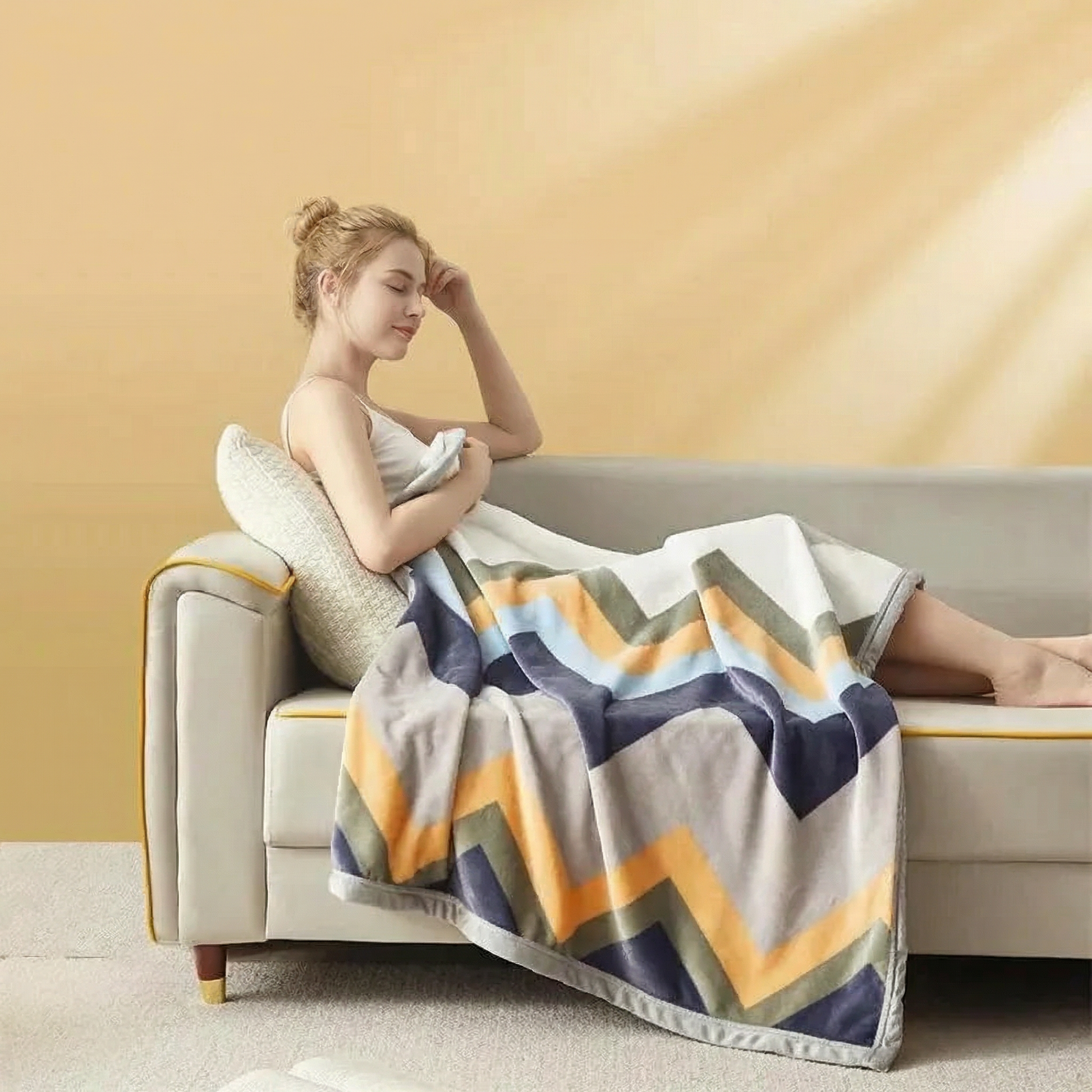 Thick Flannel Blanket with Exceptional Softness | Cozy Comfort for Year-Round Use