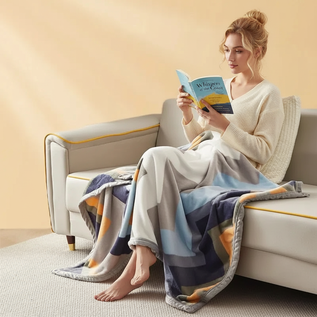 Thick Flannel Blanket with Exceptional Softness | Cozy Comfort for Year-Round Use