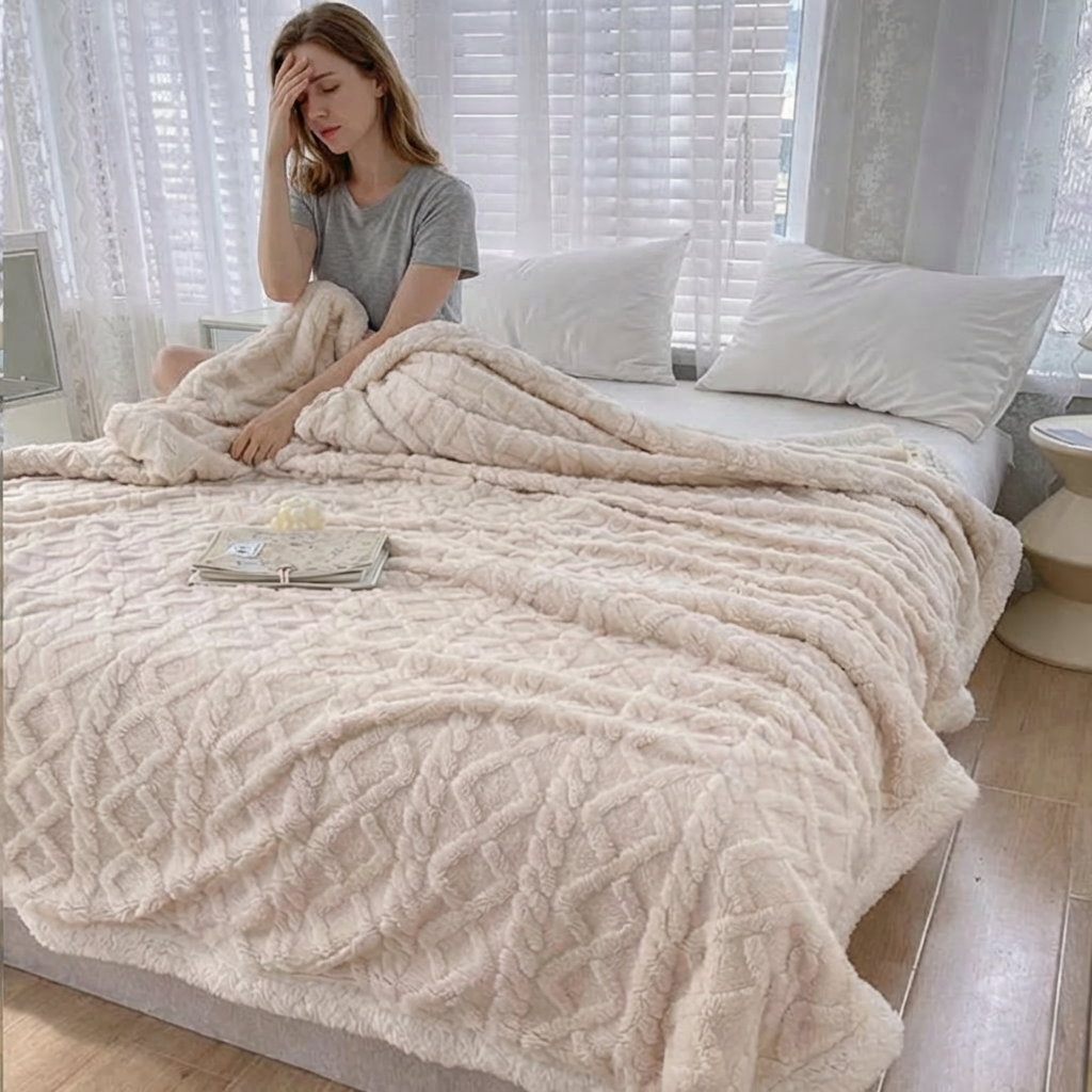 Weighted Blanket with Soft Sherpa Fabric | Calming Comfort for Adults 2