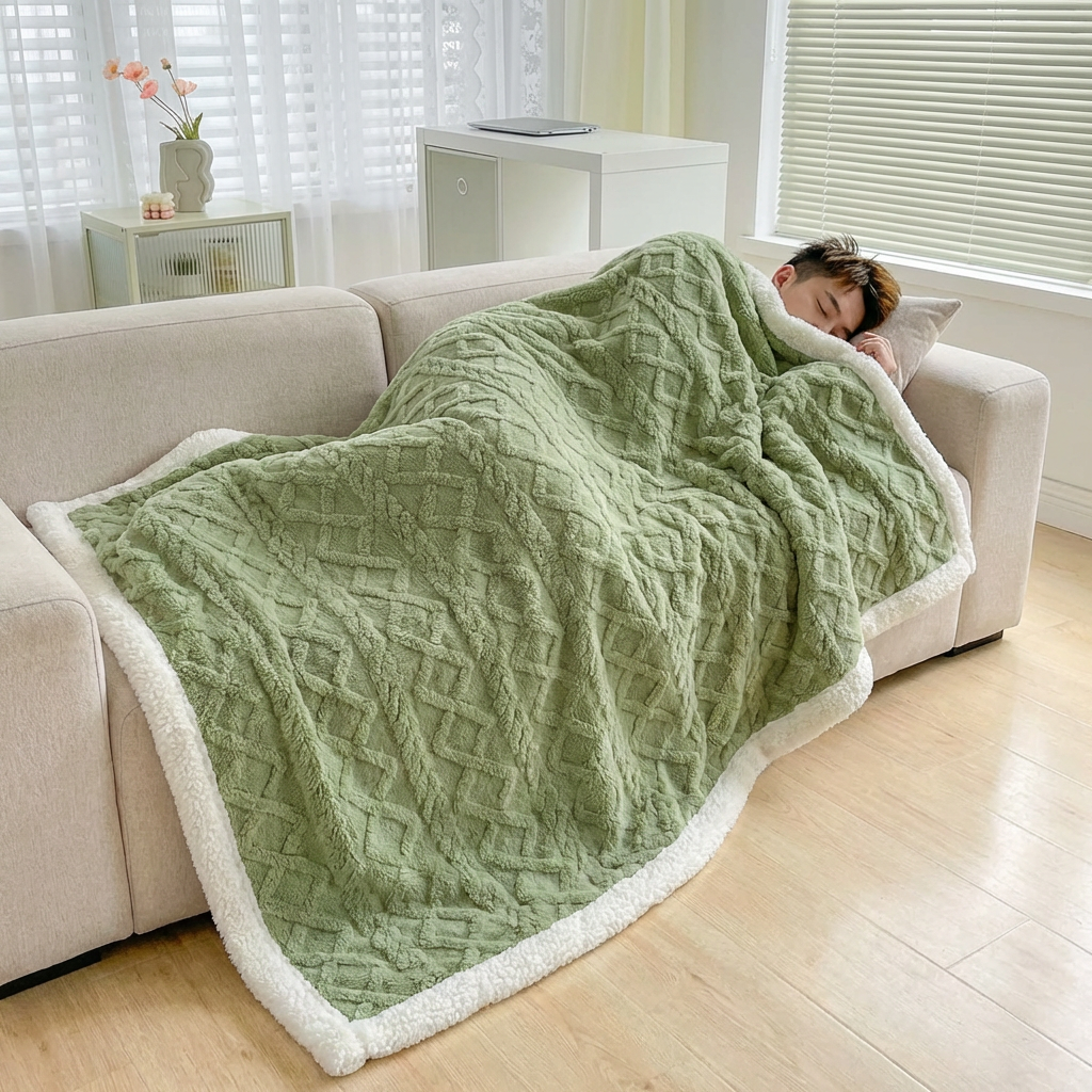 Weighted Blanket with Soft Sherpa Fabric | Calming Comfort for Adults 3