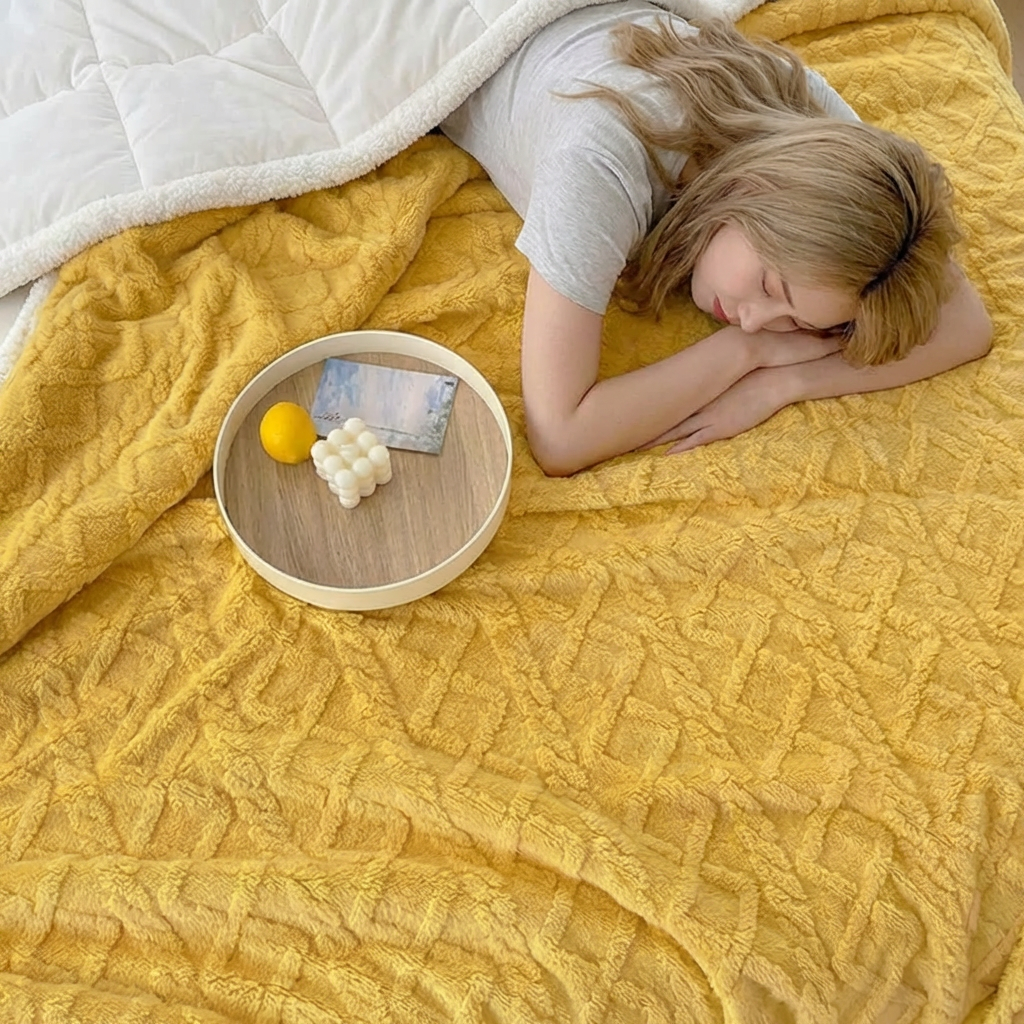 Weighted Blanket with Soft Sherpa Fabric | Calming Comfort for Adults 4